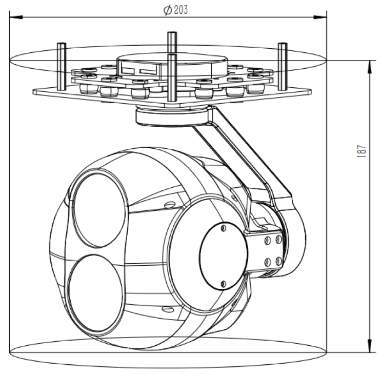 DIP20G12 20x Optical Zoom Camera + 1280 Thermal Camera
