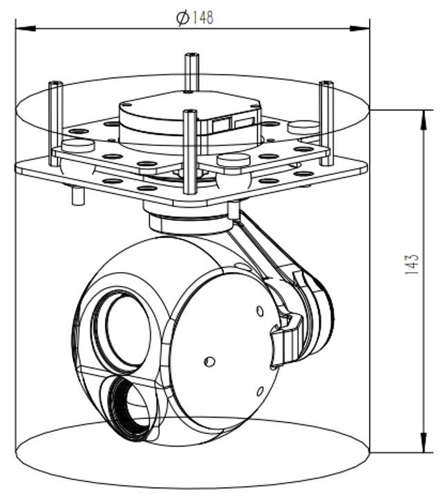 DIY10G619 10x optical zoom +640 thermal imaging IP output