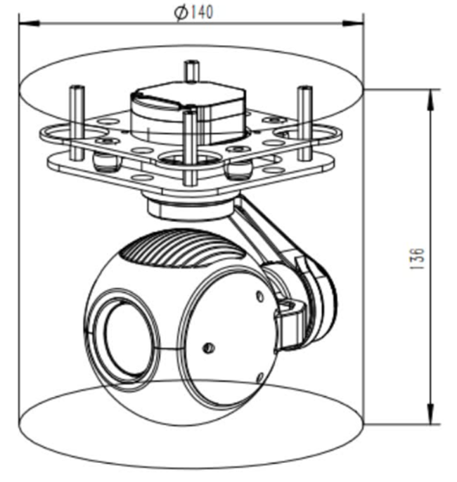 DIY10S4K  HI20S90  4K 10X Optical zoom with IRCUT，3-Axis IP gimbal