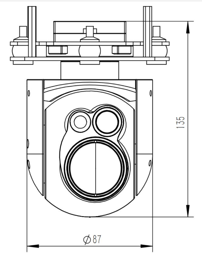 DYD415S90G635    2-axis Gimbal Camera