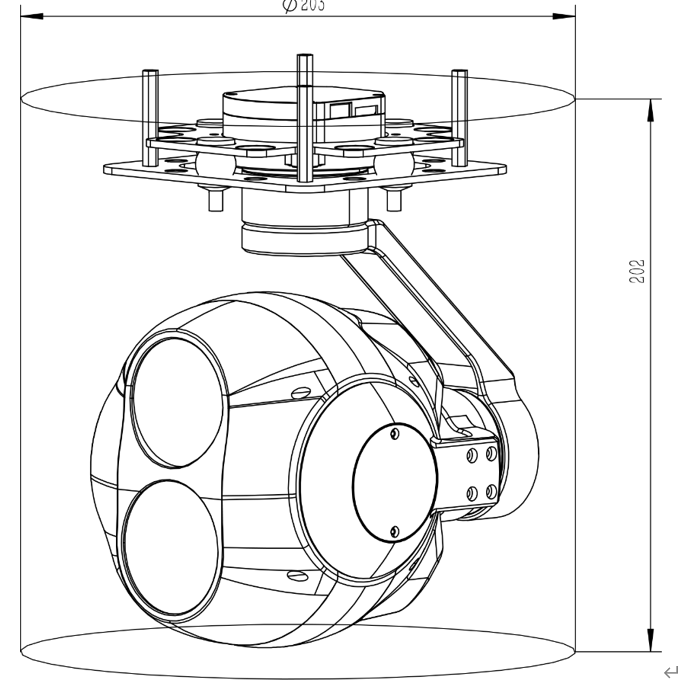 EHP20S86G12 20x Optical Zoom Camera + 1280 Thermal Camera
