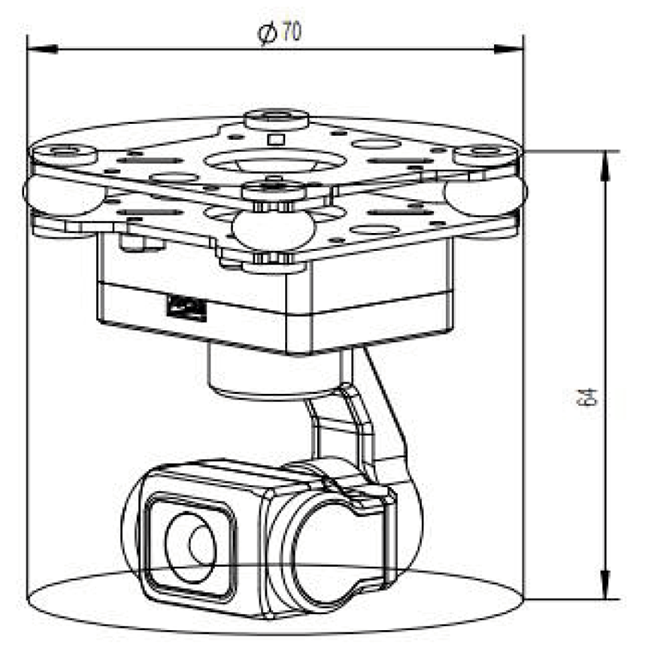 GIP335 2K Ultra-Lightweight Network Gimbal Camera