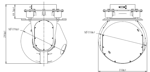 S220TA两轴三光吊舱 S220TA两轴三光吊舱