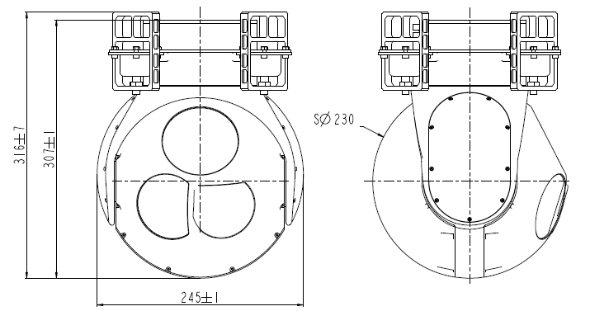 S230TA两轴三光吊舱 S230TA两轴三光吊舱