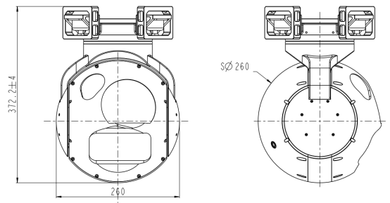 S260FA非制冷两轴四光吊舱 S260FA非制冷两轴四光吊舱