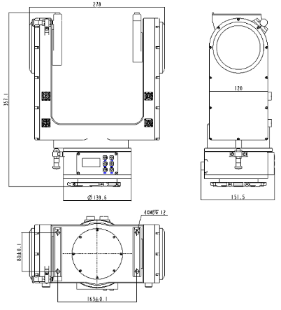 SP026B两轴伺服稳定平台