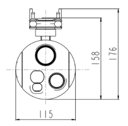 TZ115TB-NNV210T625L121三轴三光吊舱 TZ115TB-NNV210T625L121三轴三光吊舱