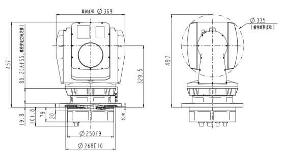 ZT055TA两轴三光转台 ZT055TA两轴三光转台