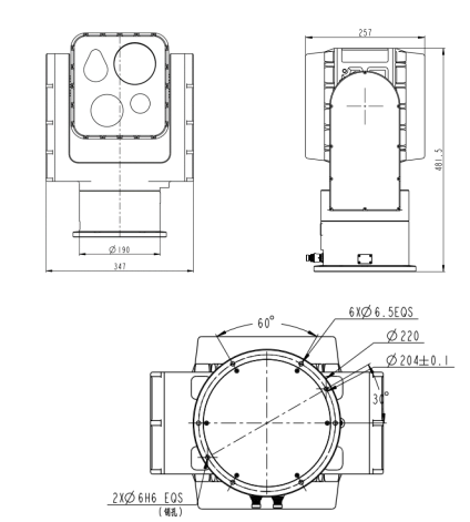 ZT068FA两轴四光转台 ZT068FA两轴四光转台