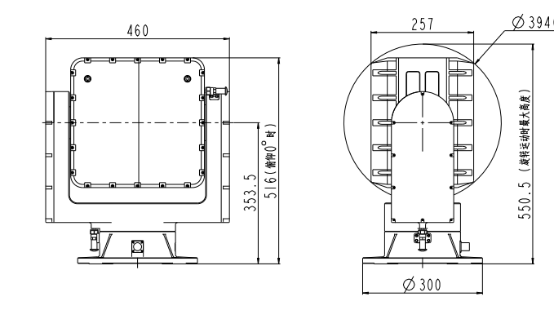 ZT093FA两轴四光转台 ZT093FA两轴四光转台