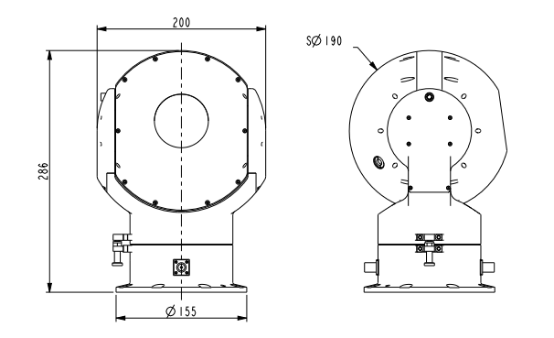 ZT190VA两轴单光转台 ZT190VA两轴单光转台