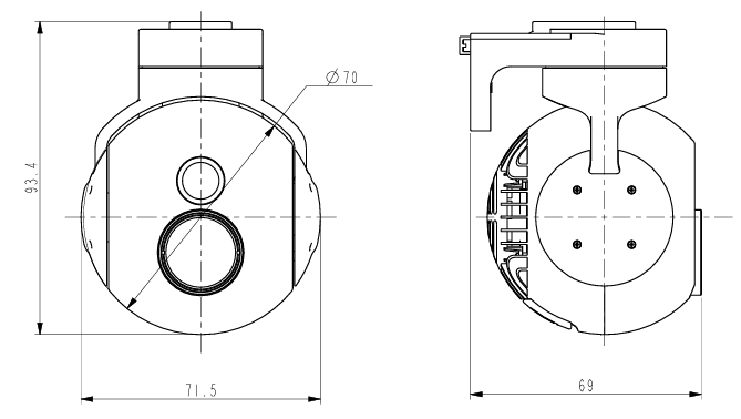 S070DA两轴双光吊舱 S070DA两轴双光吊舱